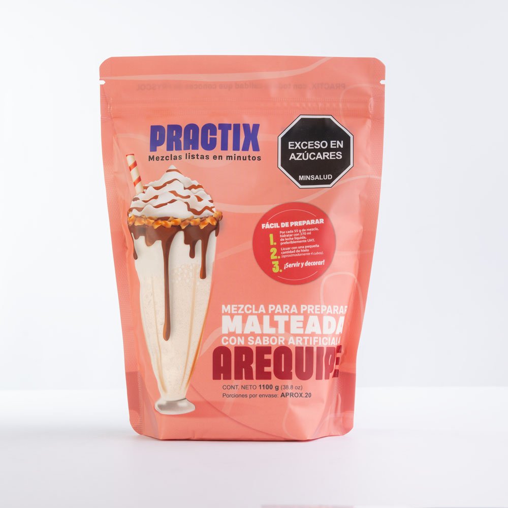 Malteada arequipe 1100g Empaque malteada sabor arequipe 1100 gramos