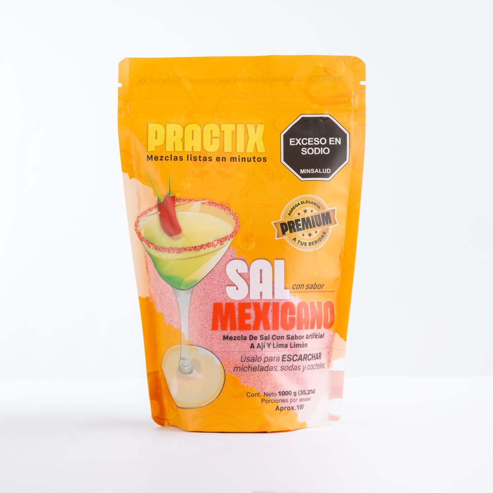 Sal mexinaca 1000g Empaque sal sabor mexicana 1000 gramos