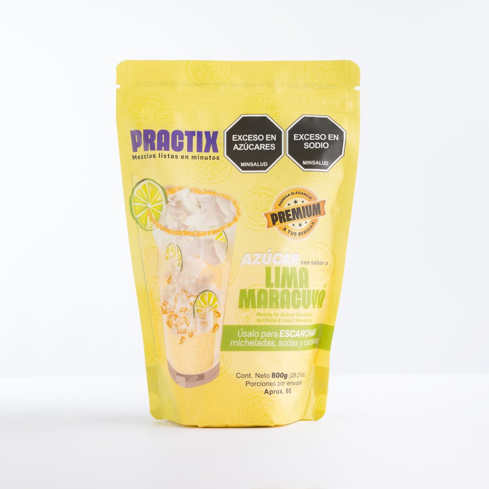 Azucar lima maracuya 800g Empaque Azúcar lima maracuyá 800 gramos